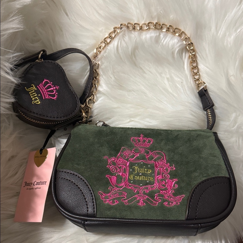 Brand new juicy couture wristlet with mini coin purse